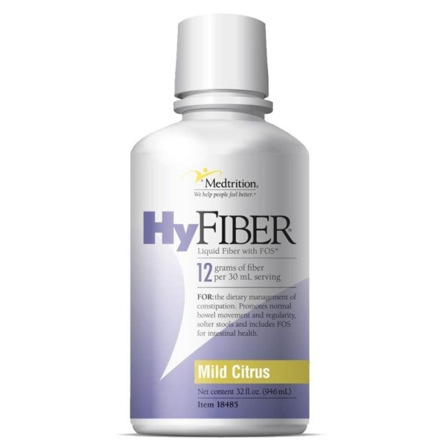 Medtrition Hyfiber Liquid Υγρό Σκεύασμα Διαλυτών Φυτικών Ινών Με Ήπια Γεύση Εσπεριδειδών 946ml