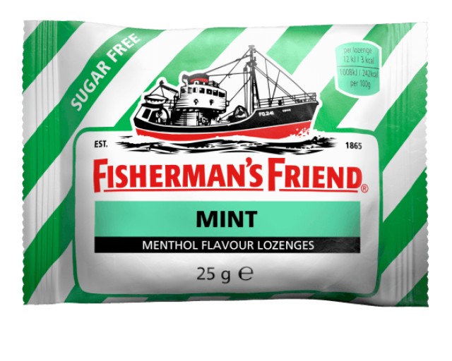 FISHERMAN'S FRIEND Καραμέλες Μέντα Sugar free (ΠΡΑΣΙΝΟ) 25gr