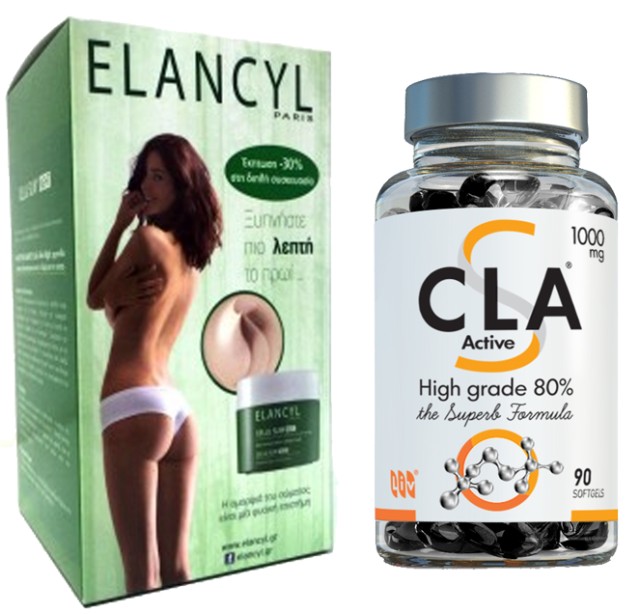 ELANCYL DUO CELLU SLIM NIGHT 2x250ML και Liv CLA Active 1000mg 90softgels