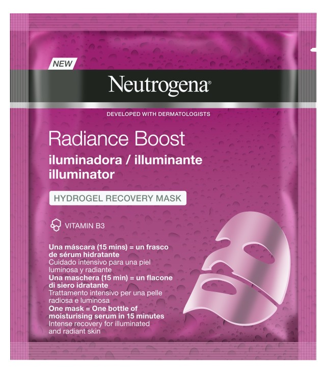 Neutrogena Radiance Boost The Illuminator Hydrogel Μάσκα Προσώπου Αναδόμησης 30ml