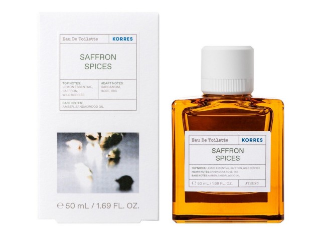 Korres Saffron Spices Eau De Toilette Ανδρικό Άρωμα 50ml