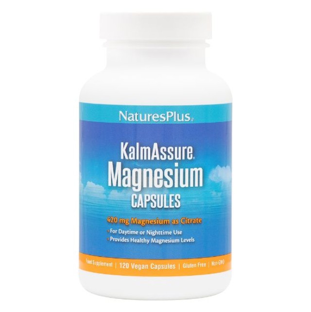 Nature's Plus Kalm Assure Magnesium 420mg Magnesium Citrate 120VCaps