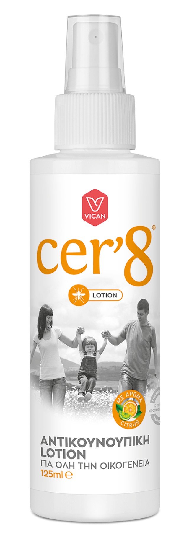 Vican Cer '8 Αντικουνουπική Lotion 125ml