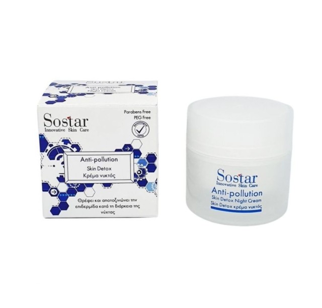 Sostar ANTIPOLLUTION NIGHT DETOX CREAM 50ml