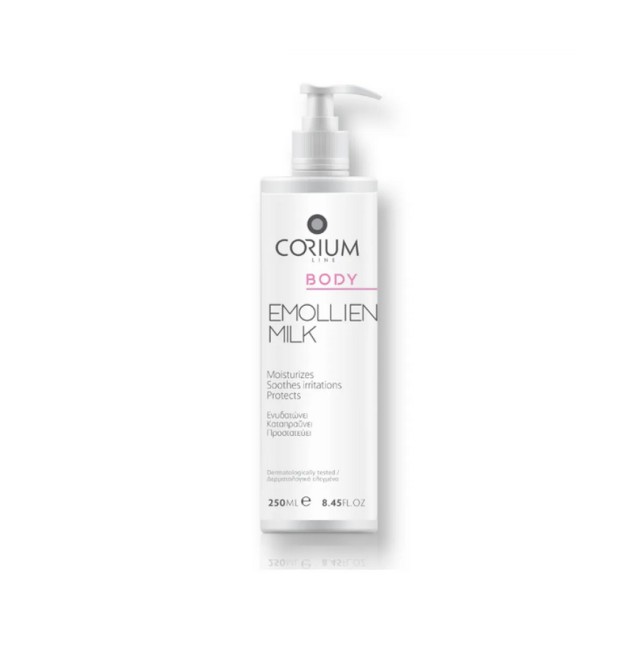 Corium Line Body Emollient Milk Ενυδατικό Γαλάκτωμα Σώματος 250ml