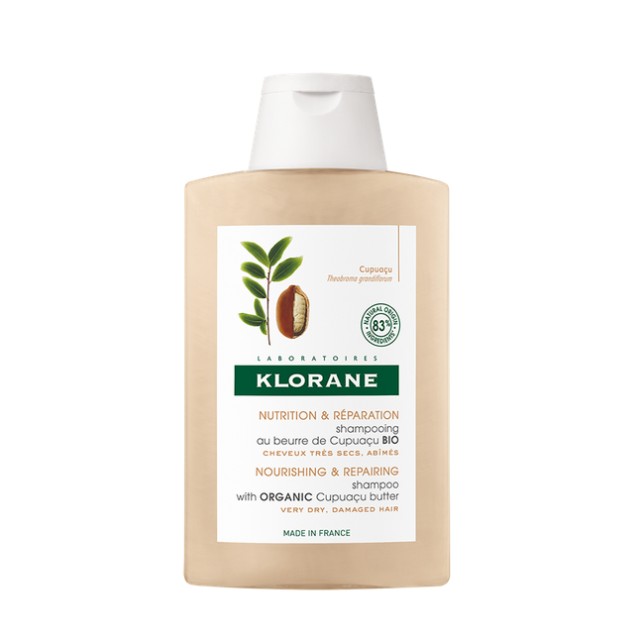 Klorane Shampoo With Cupuacu Butter Σαμπουάν για Πολύ Ξηρά Μαλλιά με Βούτυρο Κουπουασού 200ml