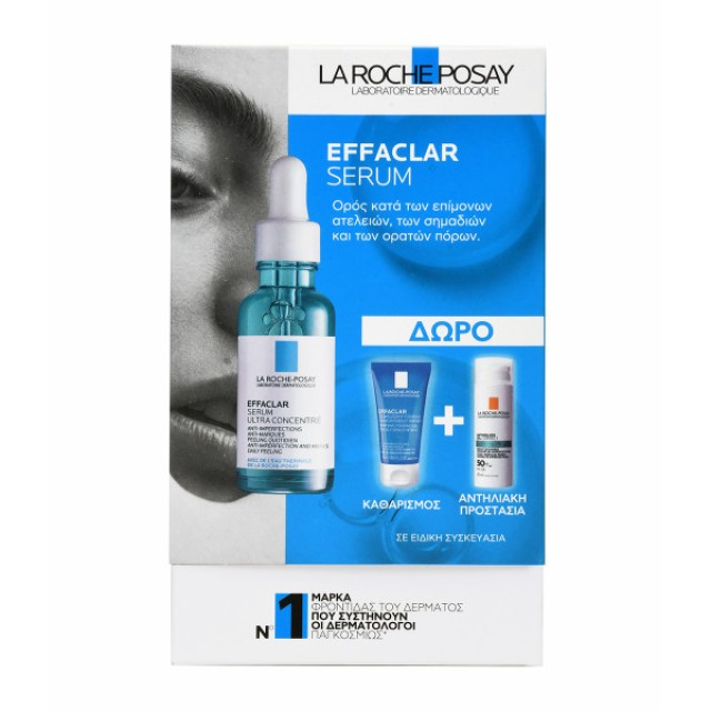 La Roche Posay Set Effaclar Serum 30ml + Δώρο Effaclar Gel 50ml + Anthelios Oil Correct SPF50 3ml