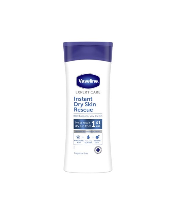 Vaseline Expert Care Instant Dry Skin Rescue Body Lotion for Very Dry Skin Λοσιόν Σώματος για Επανόρθωση της Ξηρής Επιδερμίδας 400ml