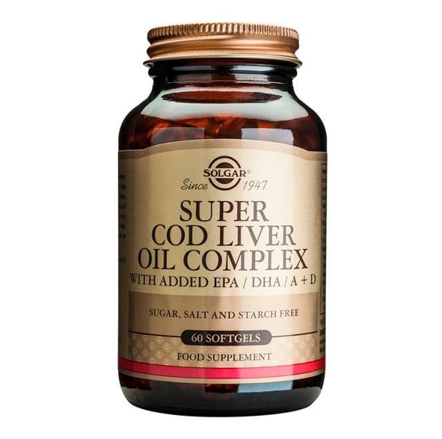 SOLGAR SUPER COD LIVER OIL COMPLEX 60TAB