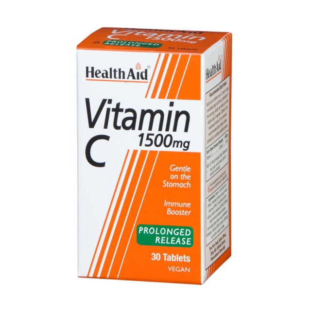 HEALTH AID VITAMIN C 1500MG PROLONGED RELEASE TABLETS 30'S