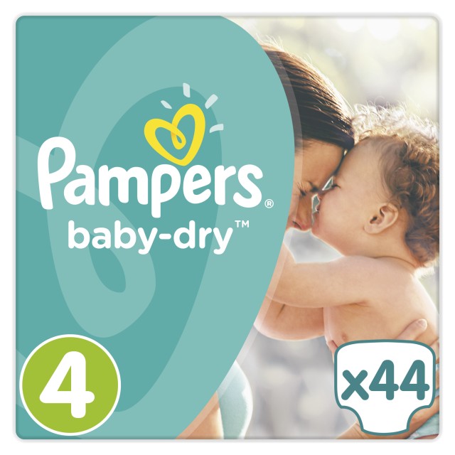 Pampers Baby Dry No. 4 (7 - 18Kg) 44 τμχ