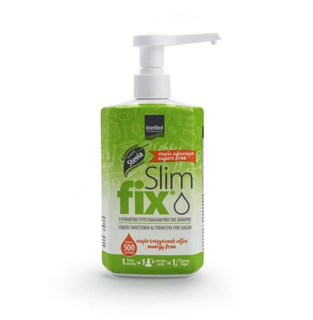 Intermed Slim Fix Stevia Υγρό Γλυκαντικό με Στέβια 500ml