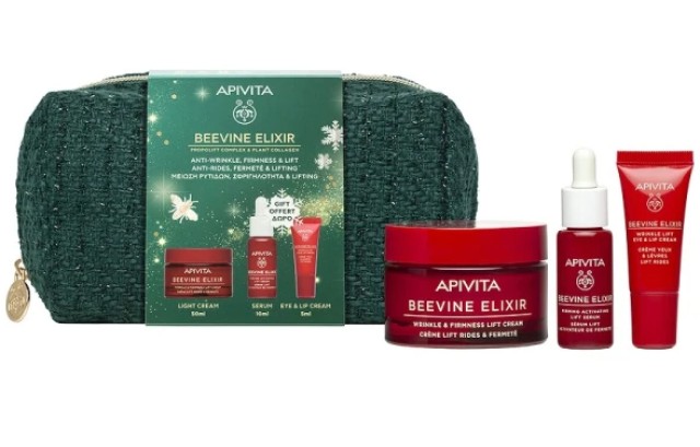Apivita Beevine Elixir Promo Pack Κρέμα Ελαφριάς Υφής 50ml + ΔΩΡΟ Ορός Σύσφιξης 10ml & Κρέμα Ματιών 5ml