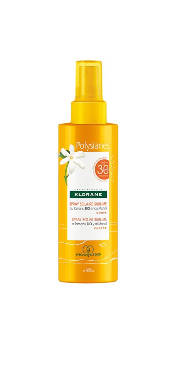 Klorane Polysianes SPF30 Αντηλιακό Spray 200ml