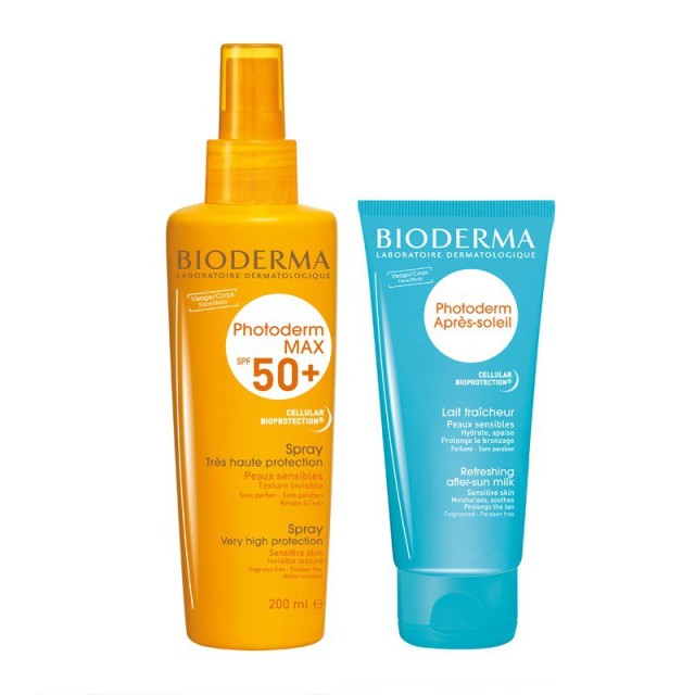 Bioderma Photoderm Max Spray SPF50+ 200ML + Apres Soleil 100ml Free