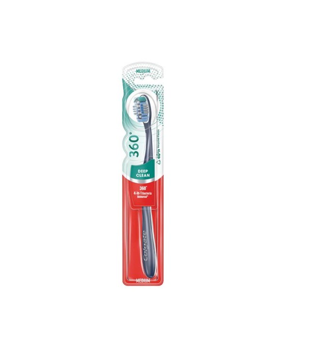 Colgate 360 Deep Clean Medium Οδοντόβουρτσα 1τμχ