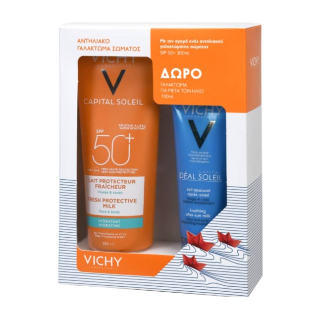 Vichy Set Capital Soleil Lait SPF50+ 300ml + Δώρο Ideal Soleil Hydrating After Sun Milk 100ml