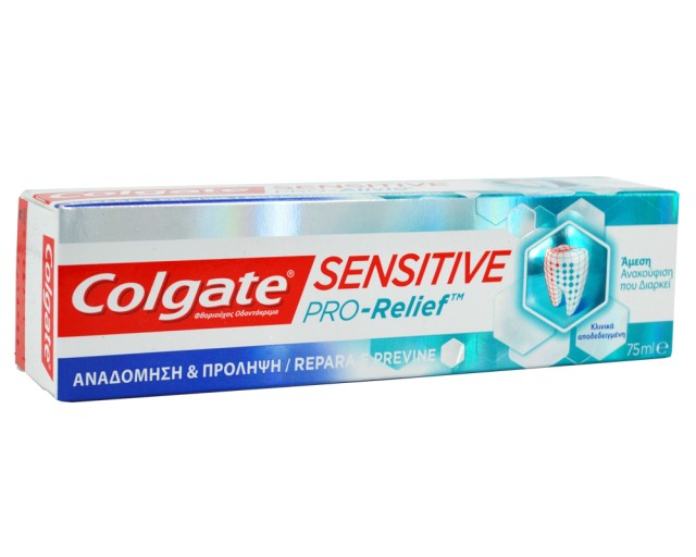 COLGATE SENSITIVE PRO RELIEF ΑΝΑΔΟΜΗΣΗ & ΠΡΟΛΗΨΗ ΟΔΟΝΤΟΚΡΕΜΑ 75m