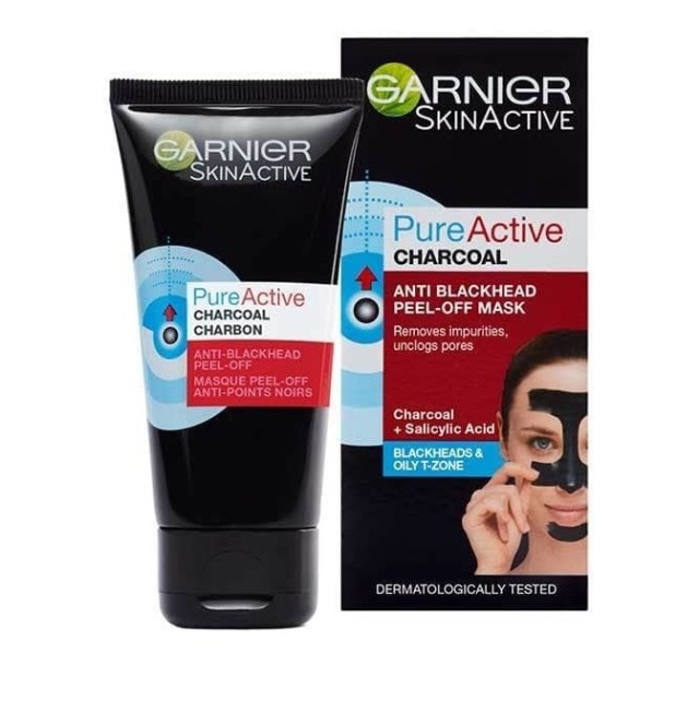 GARNIER PURE ACTIVE CHARCOAL PEEL-OFF MASK 50ML