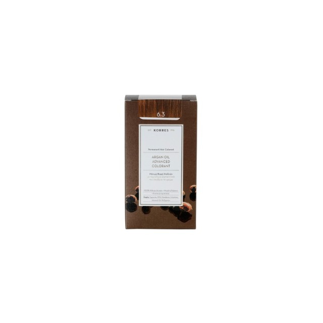 KORRES ARGAN OIL ADVANCED COLORANT 6.3 ΞΑΝΘΟ ΣΚΟΥΡΟ ΜΕΛΙ 50ML
