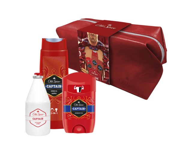 Old Spice Set Captain Deodorant Stick 50ml + Old Spice Captain Shower Gel+Shampoo 250ml + Old Spice Captain After Shave Lotion 100ml ΔΩΡΟ Νεσεσέρ