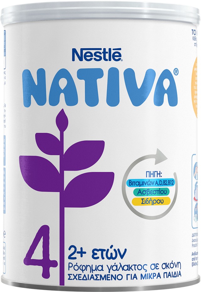 Nestle Nativa 4 Ρόφημα Γάλακτος σε Σκόνη από 2 Ετών 400gr