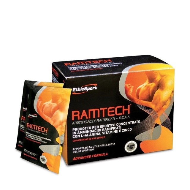 EthicSport Ramtech Συμπλήρωμα Διατροφής με Αμινοξέα Διακλαδισμένης Αλυσίδας με Αλανίνη, Βιταμίνες και Ψευδάργυρο 20 x 10.5gr Φακελάκια