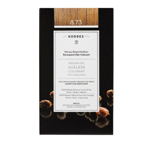 Korres Argan Oil Ageless Colorant 8.73 Χρυσή Καραμέλα 50ml