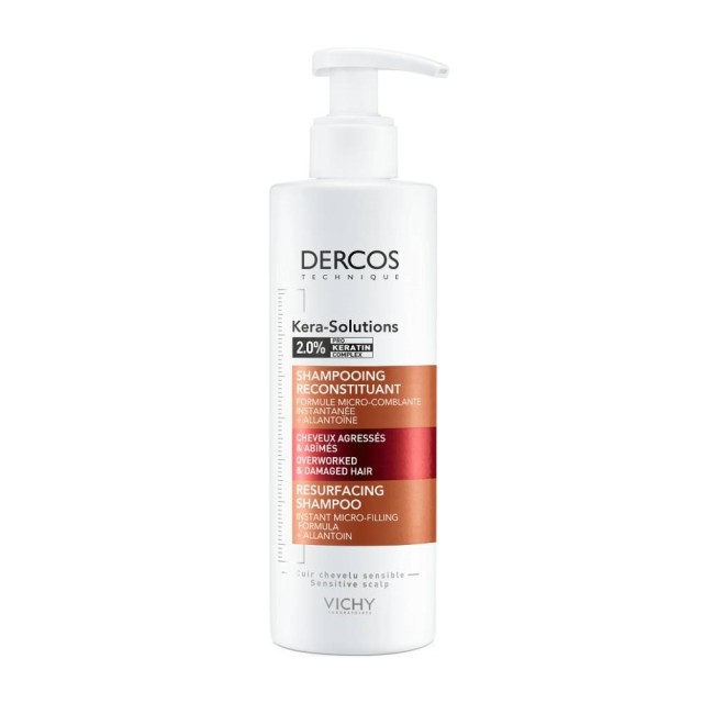 Vichy Dercos Kera-Solutions 2.0% Keratin Intensiv-Repair Shampoo 250ml