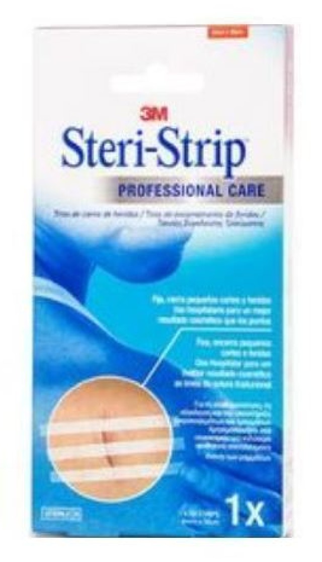 3M Steri Strip Professional Care Ταινίες Σύγκλισης Δέρματος 6mm x 10cm 1546I 10 strips