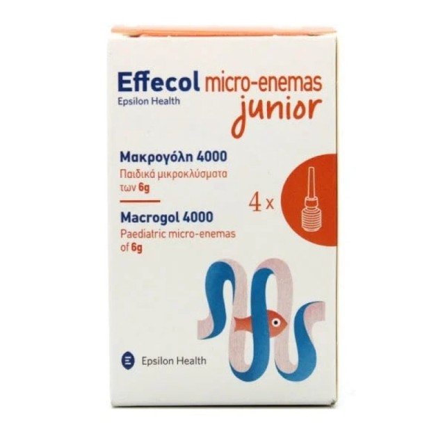 Epsilon Health Effecol Micro-Enemas Junior Macrogol 4000 4 x 6gr