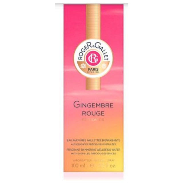 Roger&Gallet Gingembre Rouge Eau Fraiche Parfumee Edition Or 100ml
