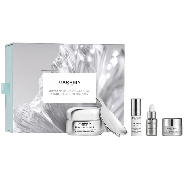 Darphin Set Absolute Youth Odyssey Stimulskin Plus Absolute Renewal Infusion Cream 50ml & Stimulskin Plus Absolute Renewal Serum 5ml & Stimulskin Plus 28 Day Divine Anti-Aging Concentrate 5ml & Stimulskin Plus Absolute Renewal Eye & Lip Cream 5ml