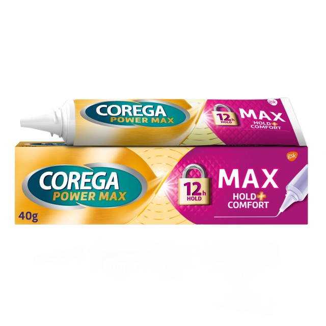 Corega Max Hold & Comfort Στερεωτική Κρέμα Οδοντοστοιχιών 40gr