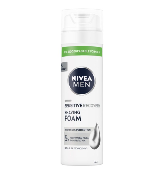Nivea Men Sensitive Recovery Αφρός Ξυρίσματος 200ml