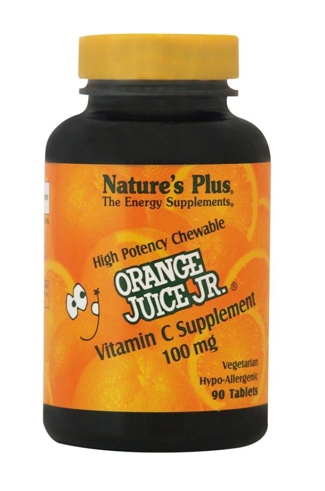 NATURE'S PLUS Orange Juice C Junior 100mg 90chewable tabs