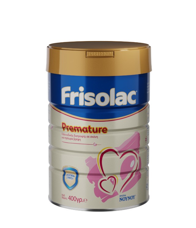 ΝΟΥΝΟΥ Frisolac Premature Γάλα Ειδικής Διατροφής σε Σκόνη για Πρόωρα Βρέφη 400gr