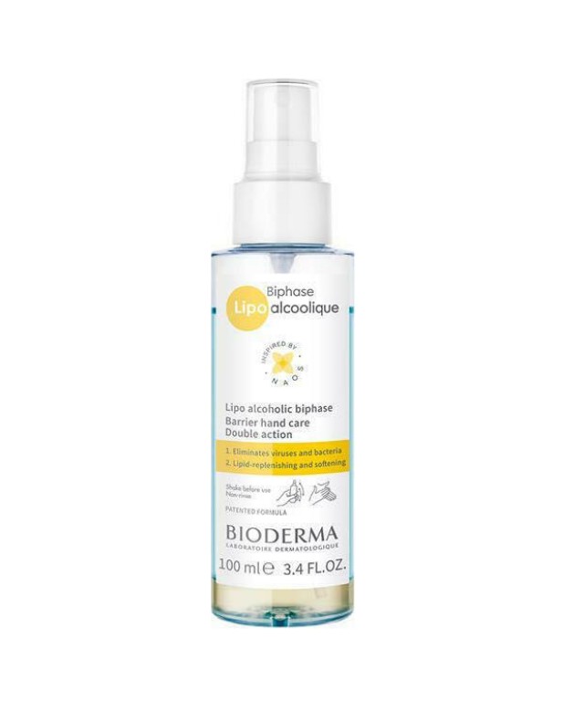 Bioderma Biphase Lipo Alcoolique Διφασικό Απολυμαντικό Χεριών 100ml