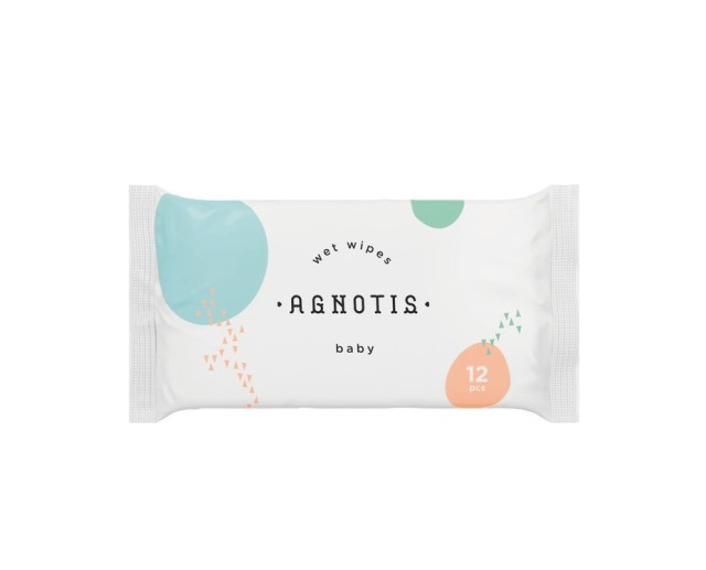 Agnotis Baby Wet Wipes Pocket Μωρομάντηλα 12τμχ