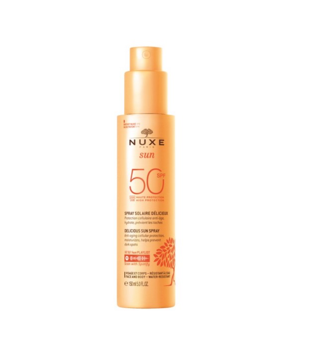 Nuxe Sun Melting Spray High Protection SPF50 Αντηλιακό Γαλάκτωμα για Πρόσωπο & Σώμα 150ml