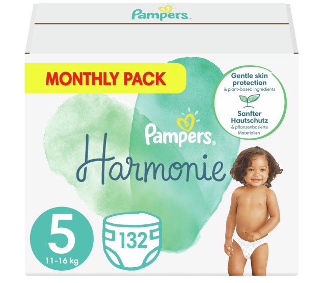 Pampers Harmonie Monthly Pack Νο5 (11-16kg) 132τμχ