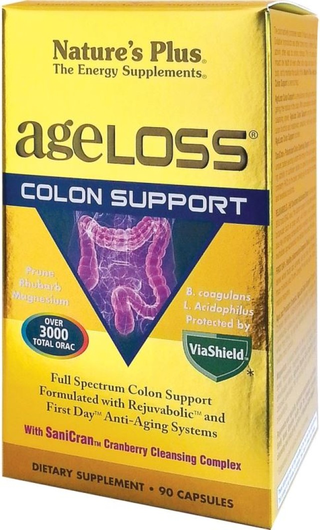 Nature's Plus AgeLoss Colon Support 90caps