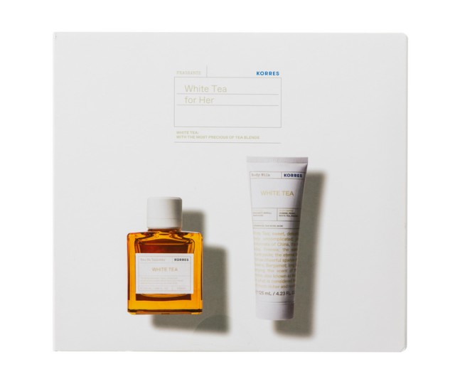 KORRES Set White Tea Γυναικείο Άρωμα 50ml & Body Milk White Tea Ενυδατικό Γαλάκτωμα Σώματος 125ml