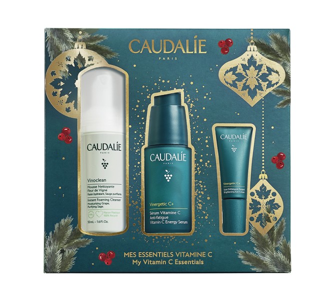 Caudalie Set Vinergetic C+ Vitamin C Energy Serum 30ml + ΔΩΡΟ Vinoclean Instant Foaming Cleanser 50ml + ΔΩΡΟ Vinergetic C+ Brightening Eye Cream 5ml