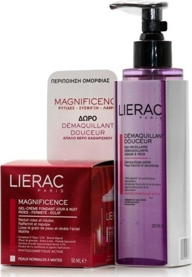 Lierac Promo Magnificence Gel-Creme Fondant Κρέμα Ημέρας & Νύχτας για Κανονικές Επιδερμίδες 50ml + Δώρο Lierac Demaquillant Douceur Απαλό Νερό Καθαρισμού 200ml
