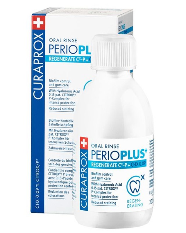 Curaprox Perio Plus Regenerate CHX 0,09 Στοματικό Διάλυμα 200ml