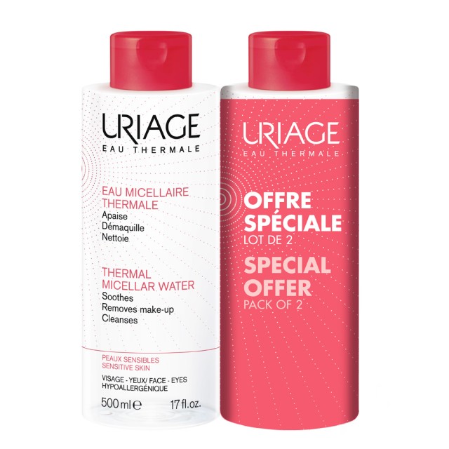 Uriage Duo Eau Micellaire Sensitive Skin 2X500ml