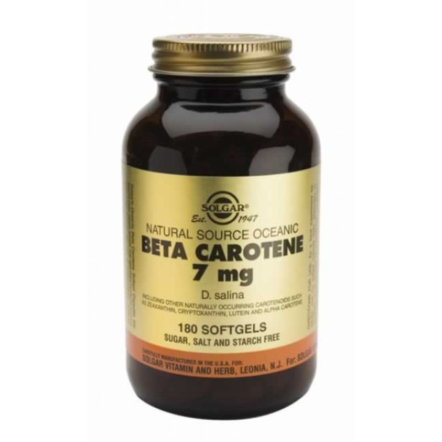 SOLGAR BETA CAROTENE 7MG 180 SOFTGELS
