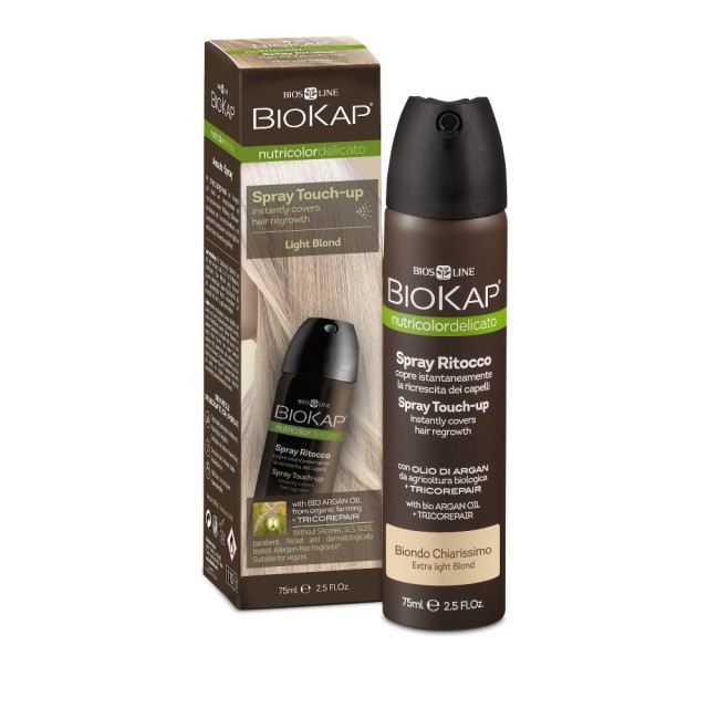 BioKap Nutricolor Spray Touch-Up Εκνέφωμα για την Κάλυψη της Ρίζας Ανοιχτό Ξανθό 75ml