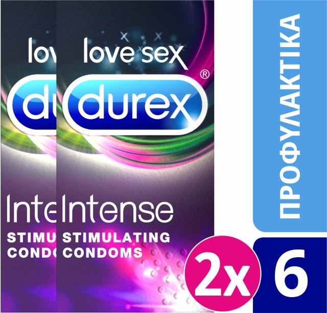 Durex Intense 2 x 6 τεμάχια